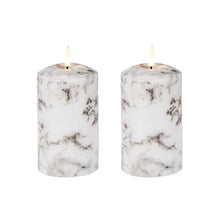 Remote LED Flameless Wax Pillars (Set of 2)